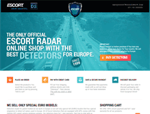 Tablet Screenshot of escortradareurope.com